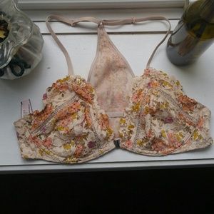 Sexy VS Flower Pattern Bralette